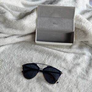 Christian Dior SK0024 Blue & Gold Round Sunglasses | Authentic w/ Box